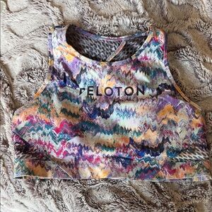 Peloton Colorful Wave Pattern Tank Top